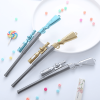 3pcs Creative 98K Sniper Gun Shaped Gel Pen With Light, Cute Rifle Shaped Fountain Pen