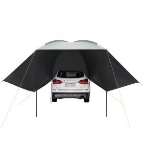 VEVOR Vehicle Awning, Large 10' x 7' Shade Coverage Car Side Awning, PU2000mm UV50+ Car Awning with Extended Side Canopies and Portable Storage Bag