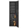 53" Passwod Touch Panel In-Wall Safe,Hidden Wall Gun Safe for Rifles with Adjustable Shelves