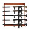 VEVOR Gun Rack, Wood Gun Rack Wall Mount, Gun Display Rack holds 5 Rifles, Shotguns