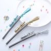 3pcs Creative 98K Sniper Gun Shaped Gel Pen With Light, Cute Rifle Shaped Fountain Pen