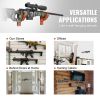 VEVOR Gun Rack Wall Mount, Horizontal Gun Rack and Shotgun Hooks, Single Gun Storage Display Rack For Wall, Gun Holder with Soft Padding holds Rifles