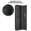 53" Passwod Touch Panel In-Wall Safe,Hidden Wall Gun Safe for Rifles with Adjustable Shelves