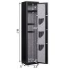 3-5 Gun Safes for Home Rifle and Pistols, Quick Access Safes for Shotguns, cabinets with Adjustable Rack, Pockets and Removable Shelf