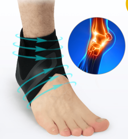 Ankle Support Brace Safety Running Basketball Sports Ankle Sleeves (Option: XL-1pc-Left)