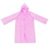 Reusable Rain Poncho; EVA Conjoined Fashionable Transparent Raincoat For Students; Children