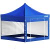 VEVOR Pop Up Canopy Tent, 10 x 10 FT, Outdoor Patio Gazebo Tent with Removable Sidewalls and Wheeled Bag