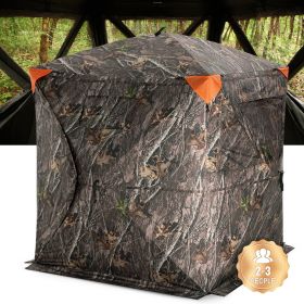 VEVOR Hunting Blind, 270¬∞ See Through Ground Blind, 2-3 Person Pop Up Deer Blind for Hunting with Carrying Bag, Portable Resilient Hunting Tent (Product Classification: Window + Mesh, Item Size: 58 in)