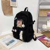 Women's Travel Backpack Women's Multi-Pocket Waterproof College School Bag Transparent Bag Large Capacity Laptop Backpack Reinforcement