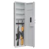 53" Fingerprint Touch Panel In-Wall Safe,Hidden Wall Gun Safe for Rifles with Adjustable Shelves