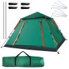 4-5 Person Camping Tent Outdoor Foldable Waterproof Tent with 2 Mosquito Nets Windows Carrying Bag for Hiking Climbing Adventure Fishing