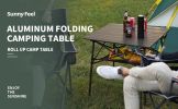 SUNNYFEEL Outdoor Folding Table | Lightweight Compact Aluminum Camping Table