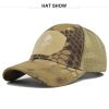 1pc Breathable Tactical Baseball Cap; Multi-color Mesh Sun Hat With Skull Pattern; For Outdoor Hunting And Hiking