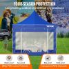 VEVOR Pop Up Canopy Tent, 10 x 10 FT, Outdoor Patio Gazebo Tent with Removable Sidewalls and Wheeled Bag